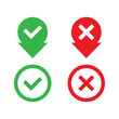© tzu - Check mark icon set vector illustration