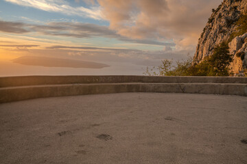 Wall Mural - Spectacular view of the viewpoint in Nature park Biokovo,Dalmatia,Croatia