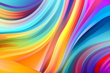 Wall Mural - Colorful abstract waving style background