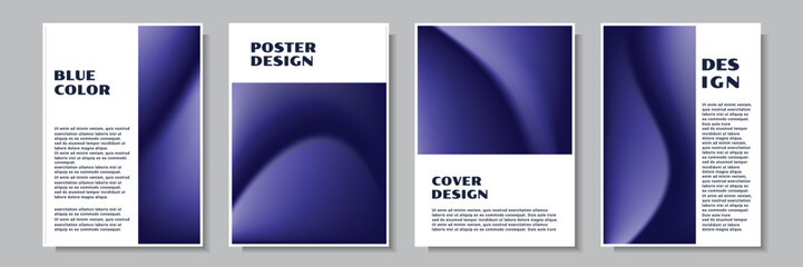Wall Mural - abstract purple color poster template collection vector design