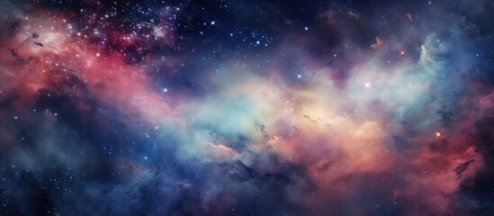 Wall Mural - Endless galaxy. Abstract background of cosmos and stars