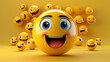 © AA - 3d smiley face HD 8K wallpaper Stock Photographic Image