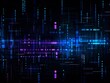 © Vitalii But - Abstract sci-fi blue and purple background, concept of digital future., AI