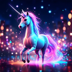 A colorful unicorn illustration