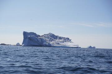 Wall Mural - arctic icebergs melting on arctic ocean in greenland