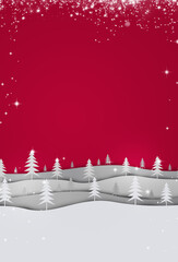 Wall Mural - fir xmas tree illustration