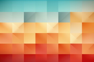 Wall Mural - a seamless color gradient interacts with a pattern of squares, creating an abstract background that 