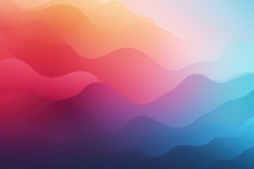 Wall Mural - in a visually dynamic composition, a seamless color gradient gracefully captures the rhythmic patter