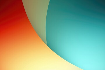 Wall Mural - a seamless color gradient is enhanced by the presence of two curves, creating an abstract background