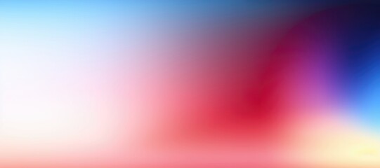 Wall Mural - in a wide-format composition, a seamless color gradient shapes a visually captivating abstract backg