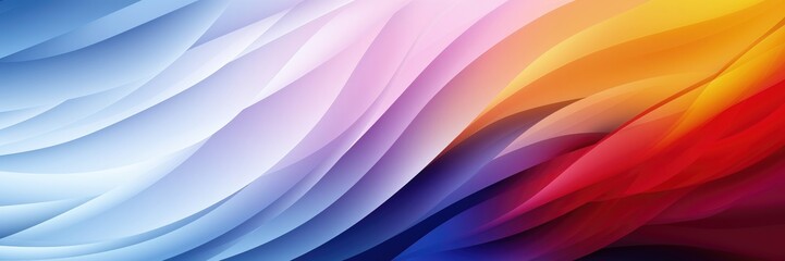 Wall Mural - in a wide-format composition, a seamless color gradient contributes to the creation of visually capt
