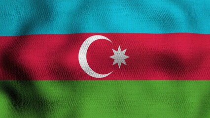 The flag az azerbaijan. Realistic national flag realistic waving in the wind.