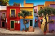 Colorful houses in Burano island, Venice, Veneto, Italy