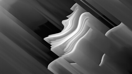 Poster - Abstract gray noise. Computer generated 3d render