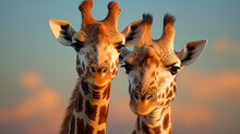 Giraffe At The Zoo HD 8K Wallpaper Stock Photographic Image 