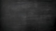 © pawczar - Blackboard chalkboard texture. Empty blank black chalkboard with chalk traces, generative ai