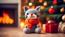 Christmas Amigurumi Cat