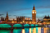Fototapeta Big Ben - The Palace of Westminster in London City, United Kingdom	