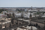 Fototapeta Big Ben - Aerial view of Sevilla
