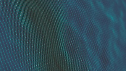 Poster - Abstract Minimal Mesh Waving Background/ 4k animation of an abstract fractal background with mesh surface and particle lines waving and depth of field blur