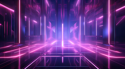 Hologram, pink tone, lines, graphic painting on background abstract poster web page PPT background, digital technology
