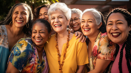 Vitality, and the joyful spirit of a group of mature women