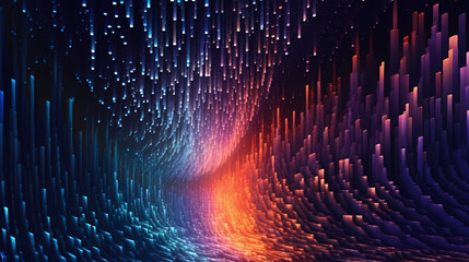 Psychedelic multiverse texture graphic painting abstract poster web page PPT background, digital technology