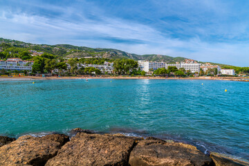 Wall Mural - Alcossebre Las Fuentes Bay Costa del Azahar eastern Mediterranean coast of Spain