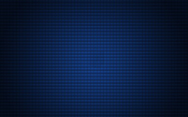 Aufkleber - Abstract background with small merged blue square shapes, the edges are slightly darkened