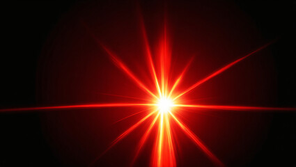 Overlay, flare light transition, effects sunlight, lens flare, light leaks. High-quality stock image of warm sun rays light effects, overlays or Crimson Red flare isolated on black background for desi