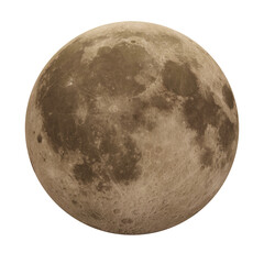 Wall Mural - full moon on transparent,background