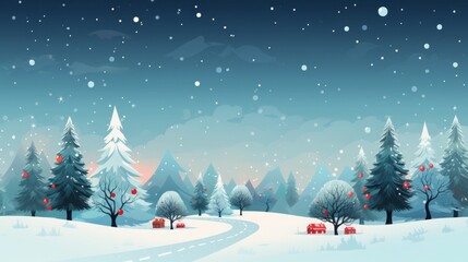 Wall Mural - christmas clip art, , cute, colorful, copy space, 16:9
