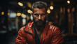 © Jemastock - Confident young man in fashionable winter jacket generated by AI