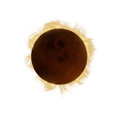 Wall Mural - total solar eclipse, astronomical phenomenon