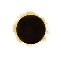 Wall Mural - Total solar eclipse with fog