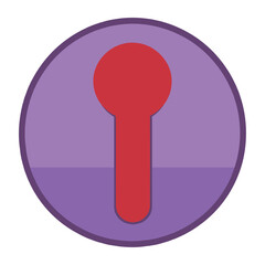 Poster - pin icon location button