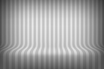 Wall Mural - Empty studio with stripes on floor and wall. 3d style vector illustration 