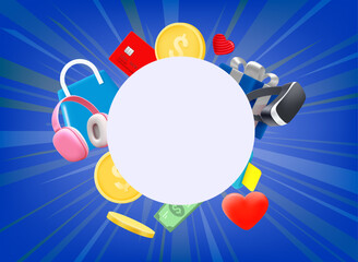 Poster - Special offer concept. 3d vector illustration with copy space

