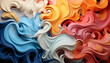 © Stockgiu - Abstract backdrop with multi colored wave pattern, modern and vibrant generated by AI