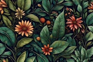  Capture the serene beauty of a flourishing plant in an image, displaying its intricate details and vivid textures, crafting a visually engaging and serene botanical scene,.