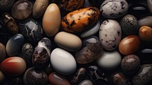  A Pile Of Eggs Sitting Next To Each Other On Top Of A Pile Of Other Eggs On Top Of Each Other.  Generative Ai