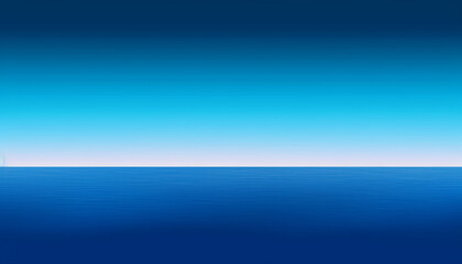 Tranquil seascape vibrant sunset, smooth ripples, and clear blue backdrop generated by AI