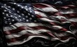 the american flag waving at a fast pace Generative AI