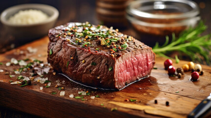 Wall Mural - Steak Au Poivre Natural Colors , Background For Banner, HD