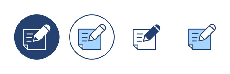 Note icon vector. notepad sign and symbol