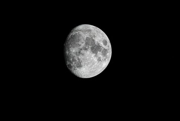 beautiful full moon scene in the dark sky