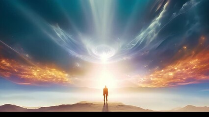 Wall Mural - a wave of energy swept through the chamber as the mage raised their hands and uttered a single ancie