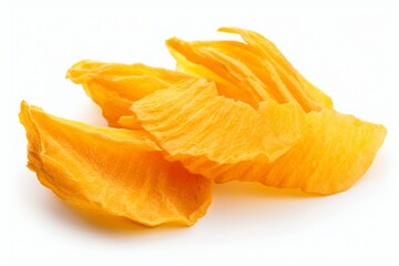 Wall Mural - Dried Mango on isolated white background.