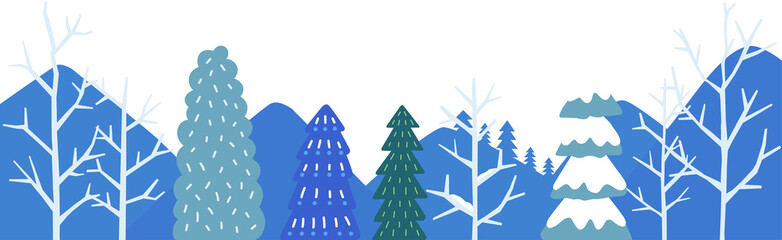 Wall Mural - city in the winter
