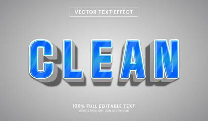 Wall Mural - design editable text effect, clean 3d bold vector illustration